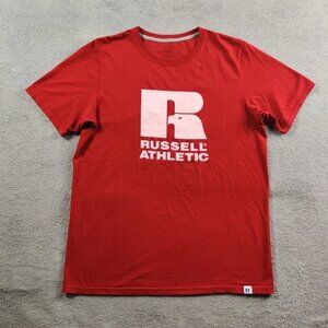 Russell Athletic Shirt Adult Mens Medium Red Short Sleeve